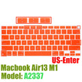 Capa protetora de silicone para macbook air13 m1 chip a2337