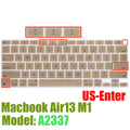 Capa protetora de silicone para macbook air13 m1 chip a2337