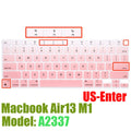 Capa protetora de silicone para macbook air13 m1 chip a2337