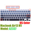 Capa protetora de silicone para macbook air13 m1 chip a2337