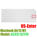 Capa protetora de silicone para macbook air13 m1 chip a2337