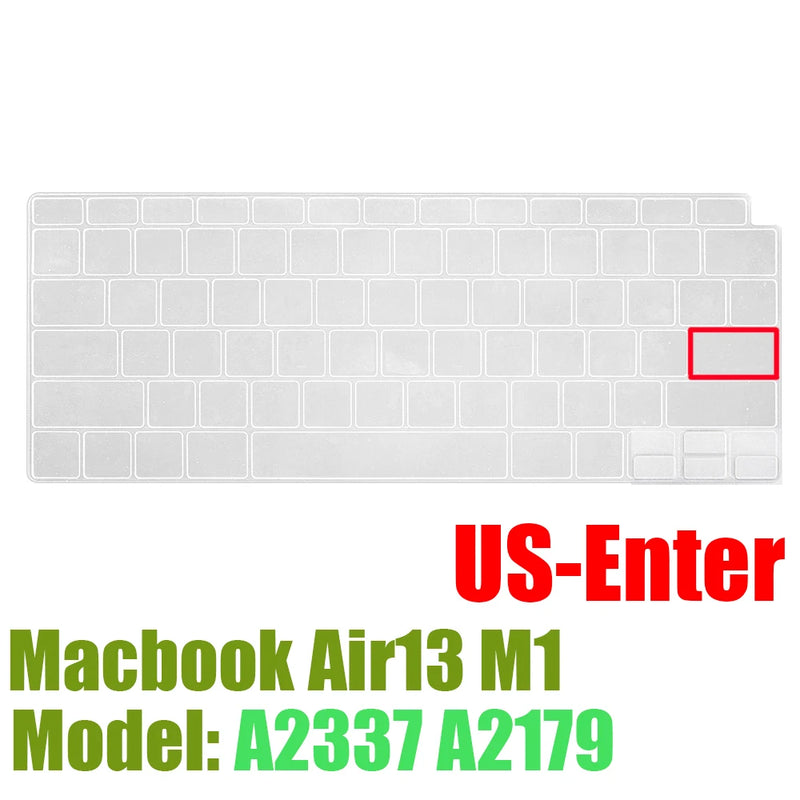 Capa protetora de silicone para macbook air13 m1 chip a2337