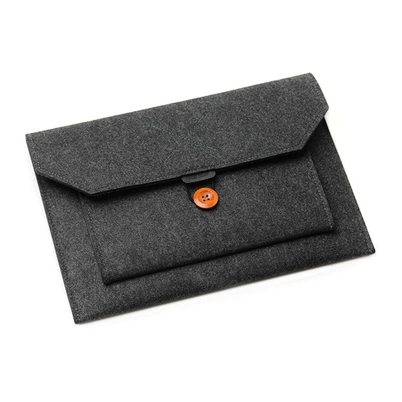 Capa para laptop de 11.6/13/14/15 polegadas, capa ultraleve de feltro para tablet e notebook, bolsa com vários bolsos para apple macbook/asus