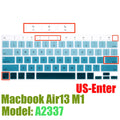 Capa protetora de silicone para macbook air13 m1 chip a2337