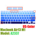 Capa protetora de silicone para macbook air13 m1 chip a2337