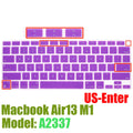 Capa protetora de silicone para macbook air13 m1 chip a2337