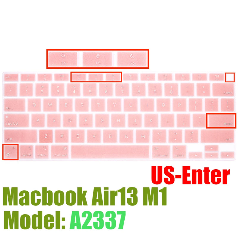 Capa protetora de silicone para macbook air13 m1 chip a2337