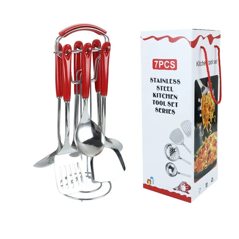 Conjunto de utensílios de cozinha em inox