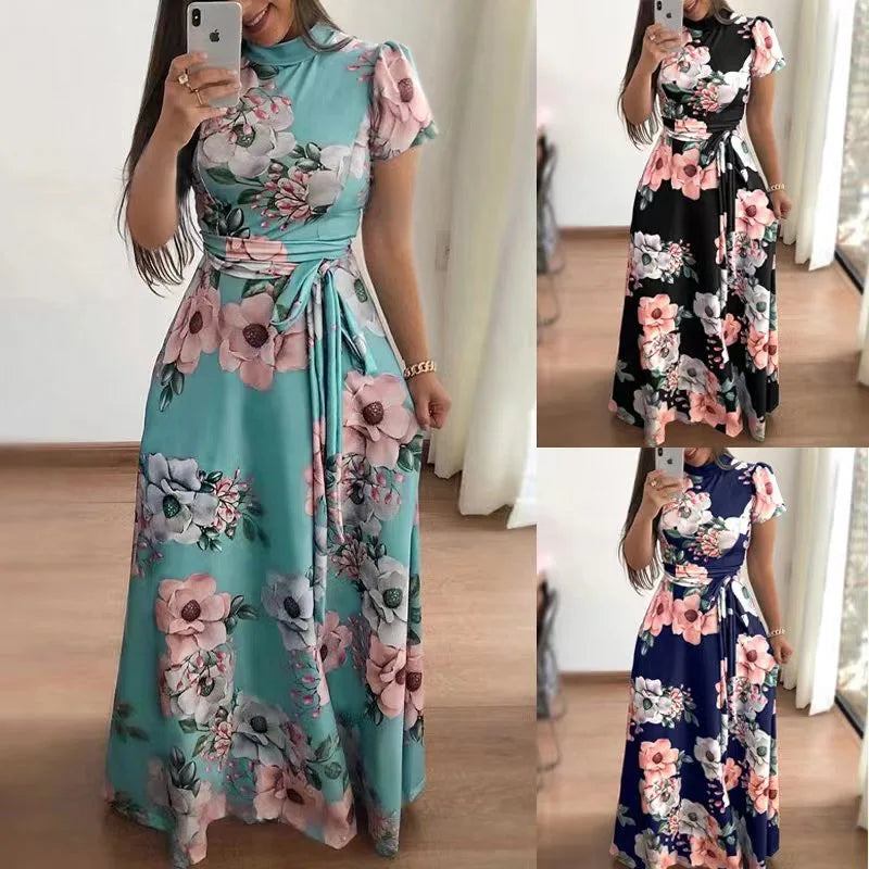 vestido confortável flor