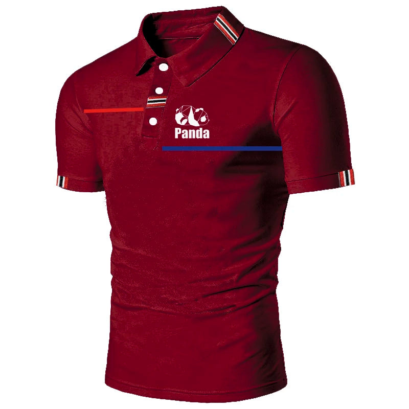 Camisas de golfe masculina conforto seco respirável