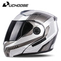 Unissex capacete modular lente dupla