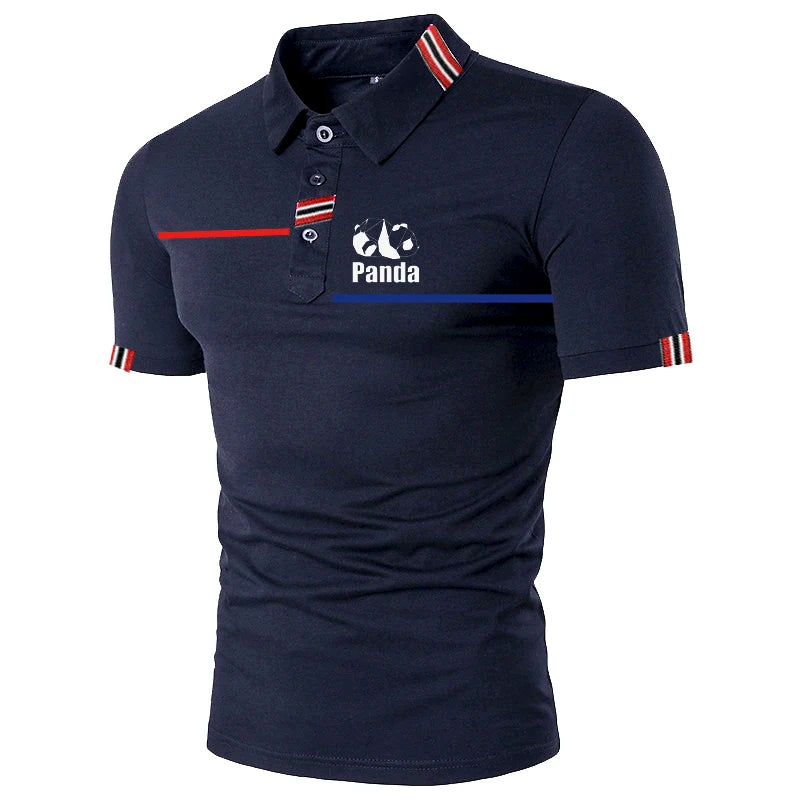 Camisas de golfe masculina conforto seco respirável