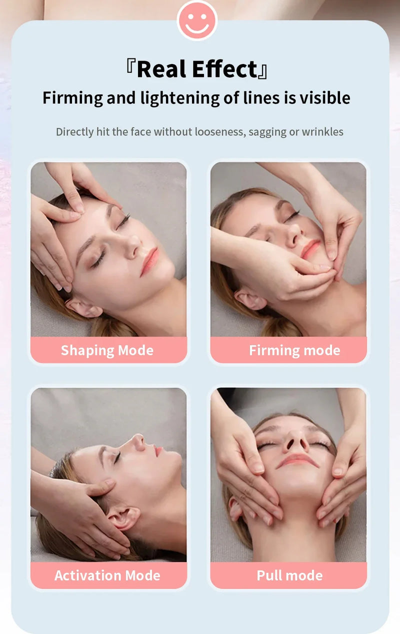 Massageador facial + gel rejuvenescedor