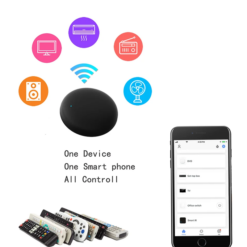 Tuya Wifi , controle remoto inteligente, compatível  com Amazon Alexa, Google, Yandex Alice