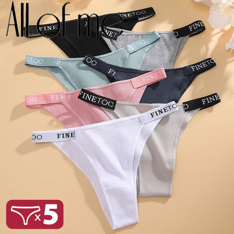 5PCS/ Lingerie Mulheres Calcinhas de Algodão