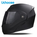 Unissex capacete modular lente dupla