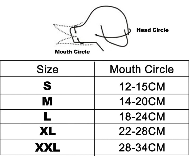 Focinho ajustável para cachorro, capa respirável, coleira antilatidos