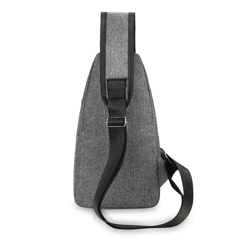 Bolsa de peito masculina de um ombro, bolsa crossbody