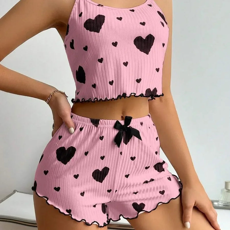 Pijama Baby Doll coração 
                    ❤️