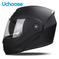 Unissex capacete modular lente dupla