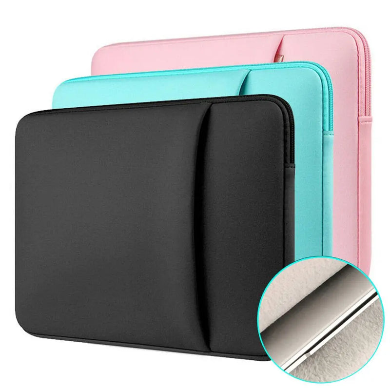 Capa para laptop, bolsa de transporte, capa macia para notebook, para xiaomi, lenovo, hp, dell, asus 11, 13, 15 polegadas