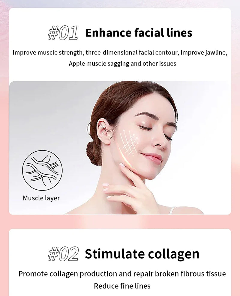 Massageador facial + gel rejuvenescedor