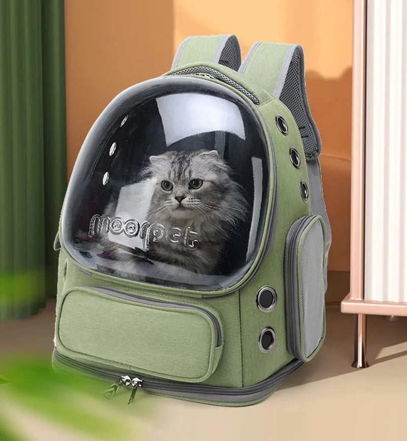 Bolsa de transporte para gatos, cães pequenos, respirável