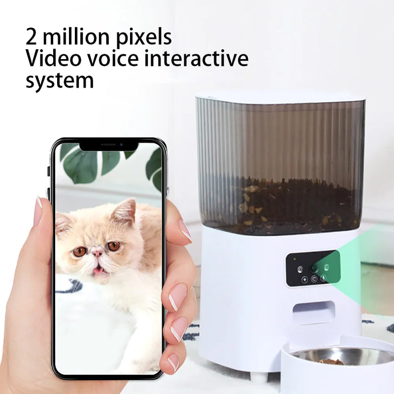 Alimentador automático para gatos Dispensador de comida para cães inteligente WiFi