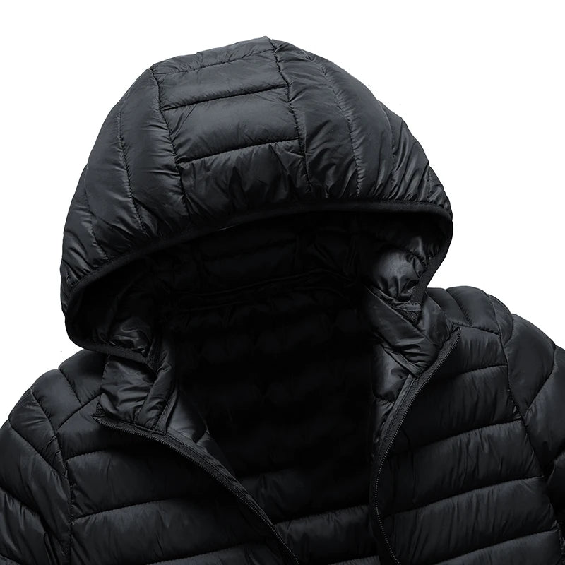 Jaqueta de Parka com capuz impermeável masculina