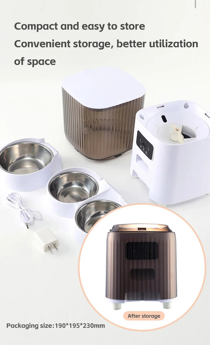 Alimentador automático para gatos Dispensador de comida para cães inteligente WiFi