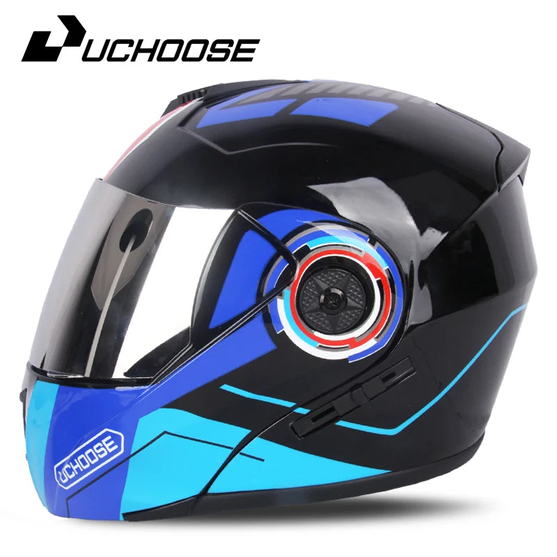 Unissex capacete modular lente dupla