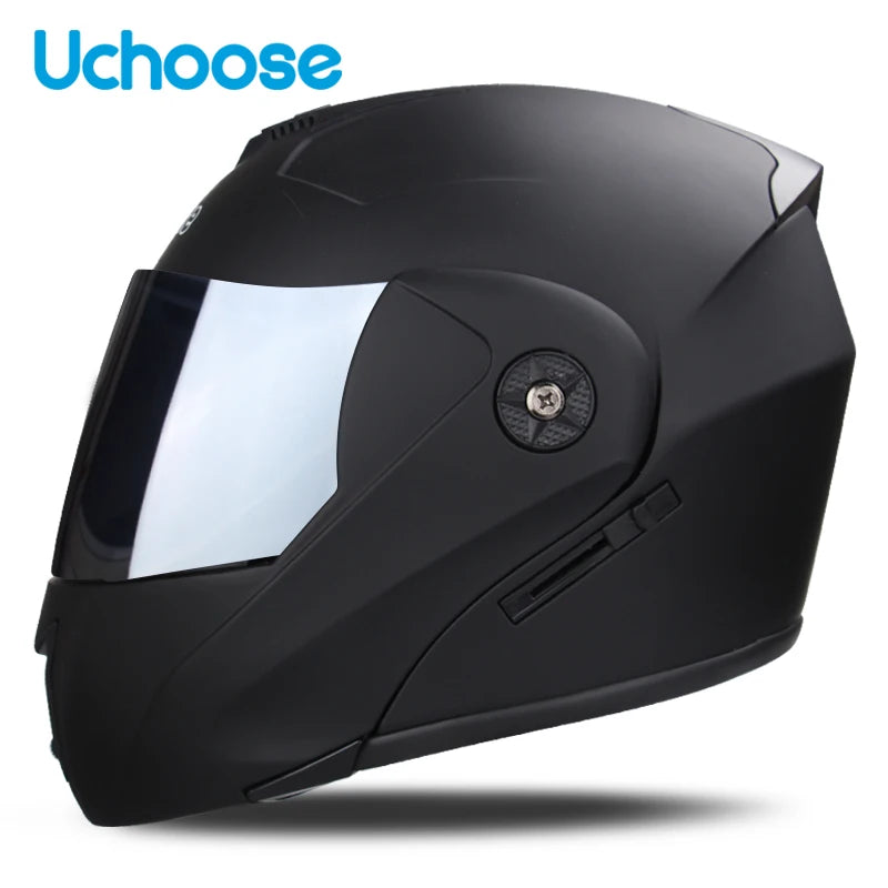 Unissex capacete modular lente dupla