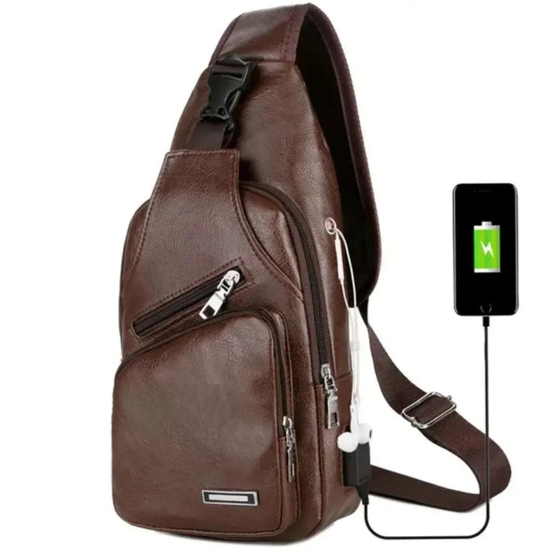 Bolsa de peito masculina, bolsa crossbody