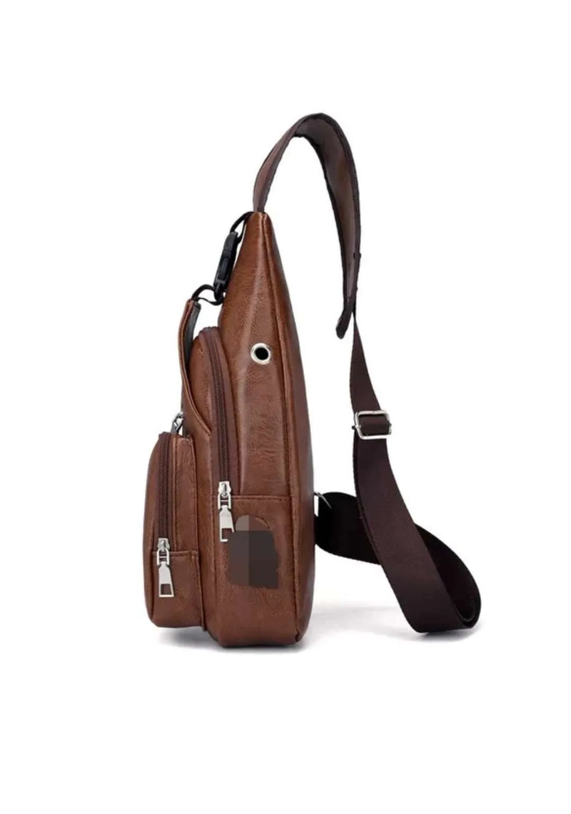 Bolsa de peito masculina, bolsa crossbody