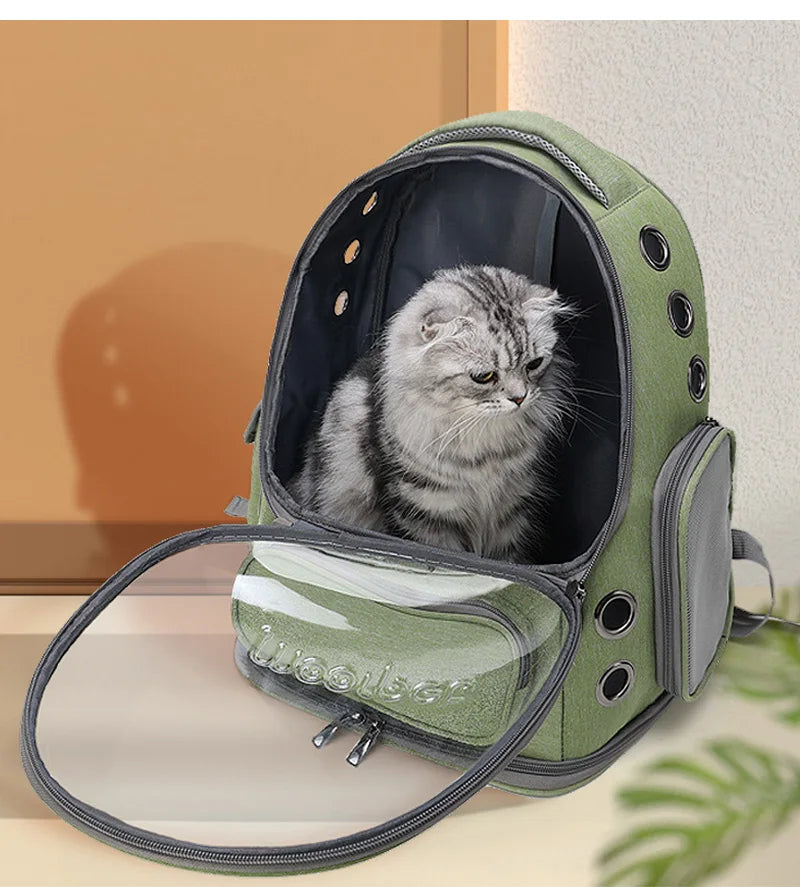 Bolsa de transporte para gatos, cães pequenos, respirável