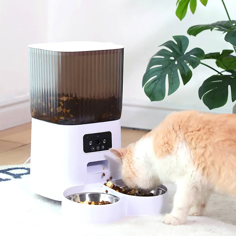 Alimentador automático para gatos Dispensador de comida para cães inteligente WiFi