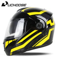 Unissex capacete modular lente dupla