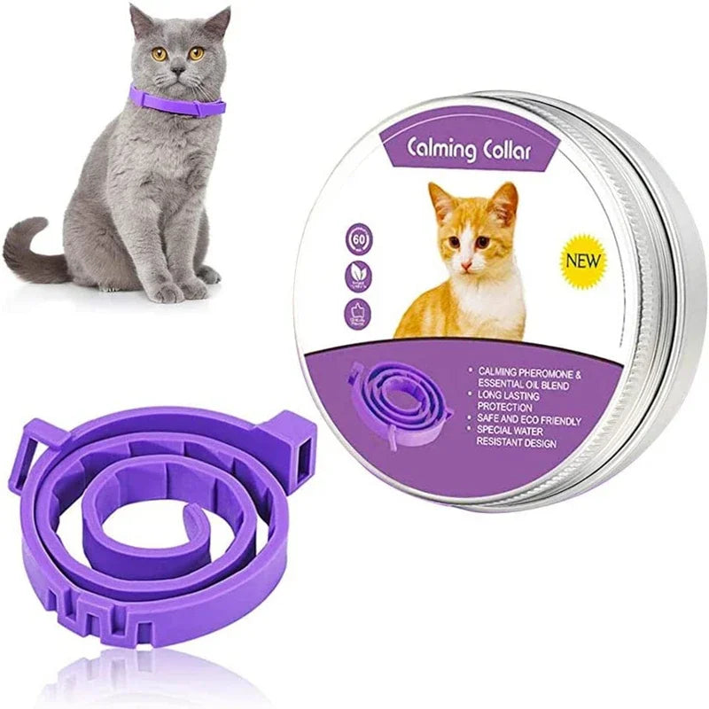 Colar calmante  para gatos e filhotes de cães