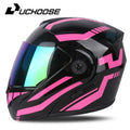 Unissex capacete modular lente dupla