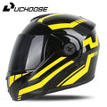 Unissex capacete modular lente dupla